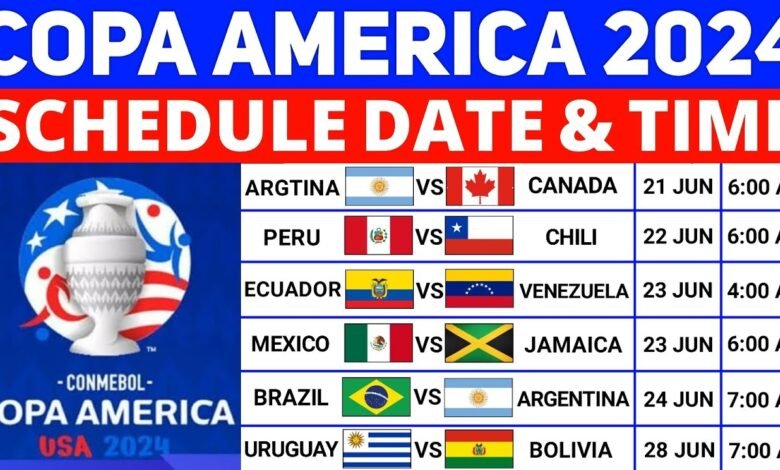 copa america 2024 schedule