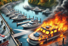 boat fire alton marina illinois 2016 fishing