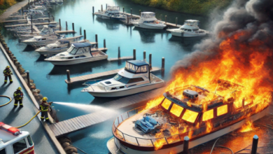 boat fire alton marina illinois 2016 fishing