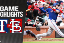 Texas Rangers vs St. Louis Cardinals Match Player Stats​