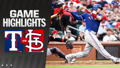 Texas Rangers vs St. Louis Cardinals Match Player Stats​